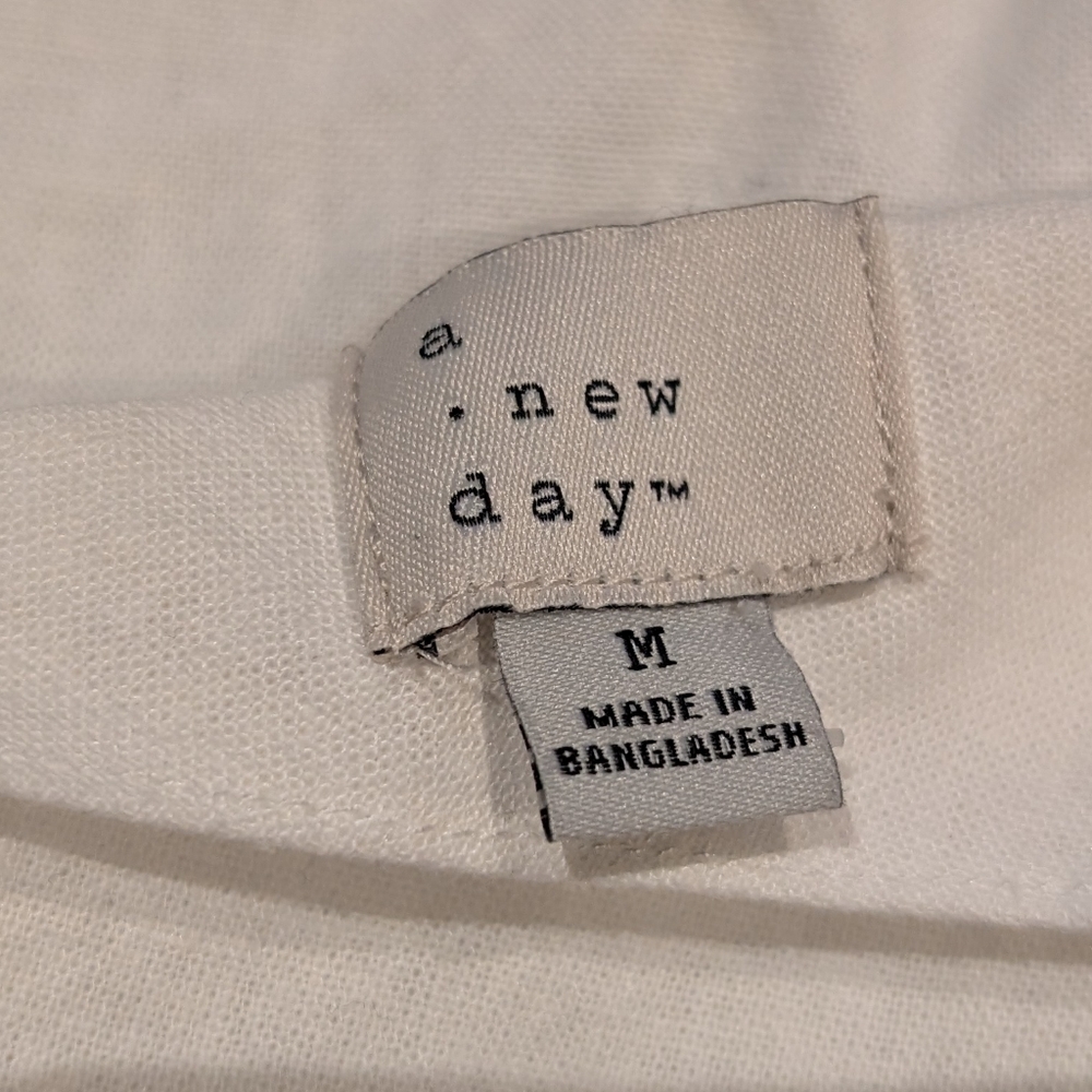 Linen White One-Shoulder Mini Dress - Picture 6 of 7